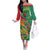 Guyana Republic Day Off The Shoulder Long Sleeve Dress Happy Mashramani 55th Anniversary