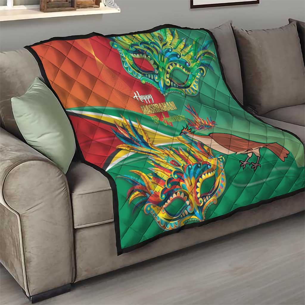 Guyana Republic Day Quilt Happy Mashramani 55th Anniversary - Wonder Print Shop