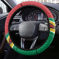Guyana Republic Day Steering Wheel Cover Happy Mashramani 55th Anniversary - Wonder Print Shop