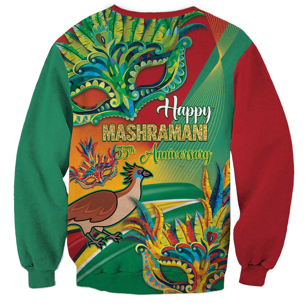 Guyana Republic Day Sweatshirt Happy Mashramani 55th Anniversary - Wonder Print Shop