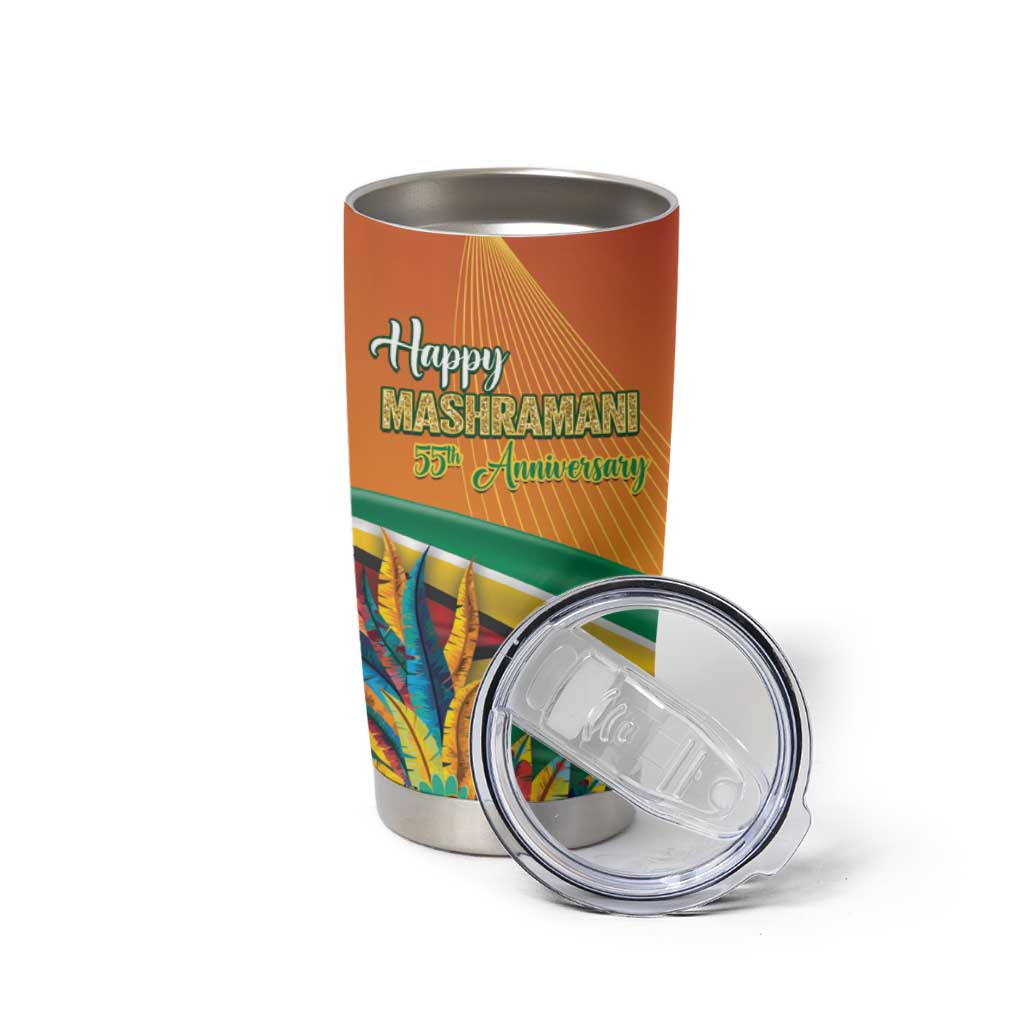 Guyana Republic Day Tumbler Cup Happy Mashramani 55th Anniversary - Wonder Print Shop