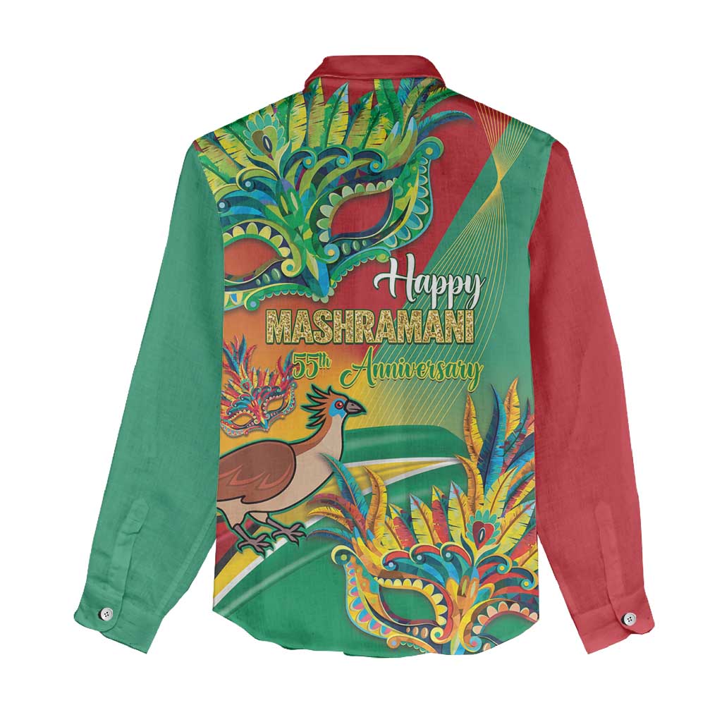 Guyana Republic Day Women Casual Shirt Happy Mashramani 55th Anniversary - Wonder Print Shop