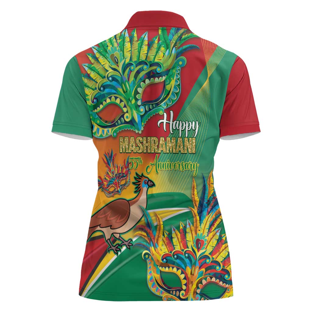Guyana Republic Day Women Polo Shirt Happy Mashramani 55th Anniversary - Wonder Print Shop