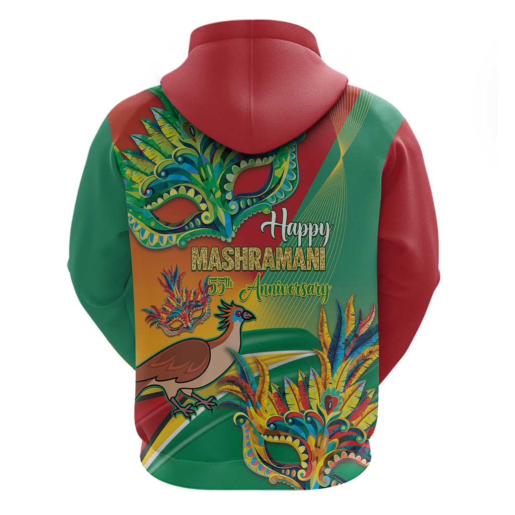 Guyana Republic Day Zip Hoodie Happy Mashramani 55th Anniversary - Wonder Print Shop