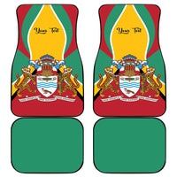 Personalized Guyana Coat Of Arms Car Mats Flag Color