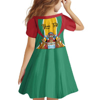 Personalized Guyana Coat Of Arms Family Matching Tank Maxi Dress and Hawaiian Shirt Flag Color