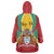 Personalized Guyana Coat Of Arms Wearable Blanket Hoodie Flag Color - Wonder Print Shop