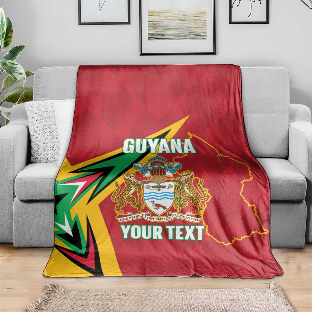 Custom Guyana Cricket Blanket Go Champions Amazon Warriors