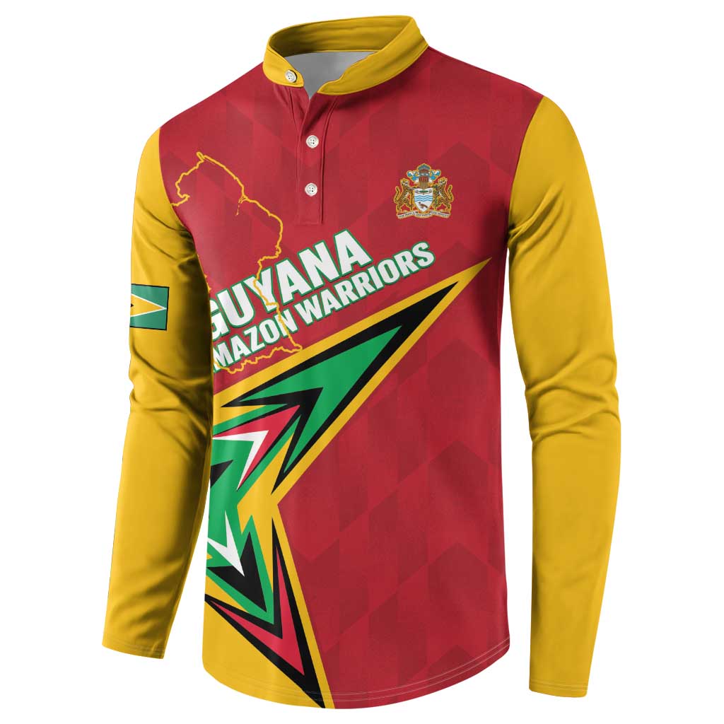 Custom Guyana Cricket Button Sweatshirt Go Champions Amazon Warriors