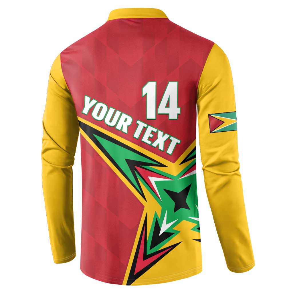 Custom Guyana Cricket Button Sweatshirt Go Champions Amazon Warriors