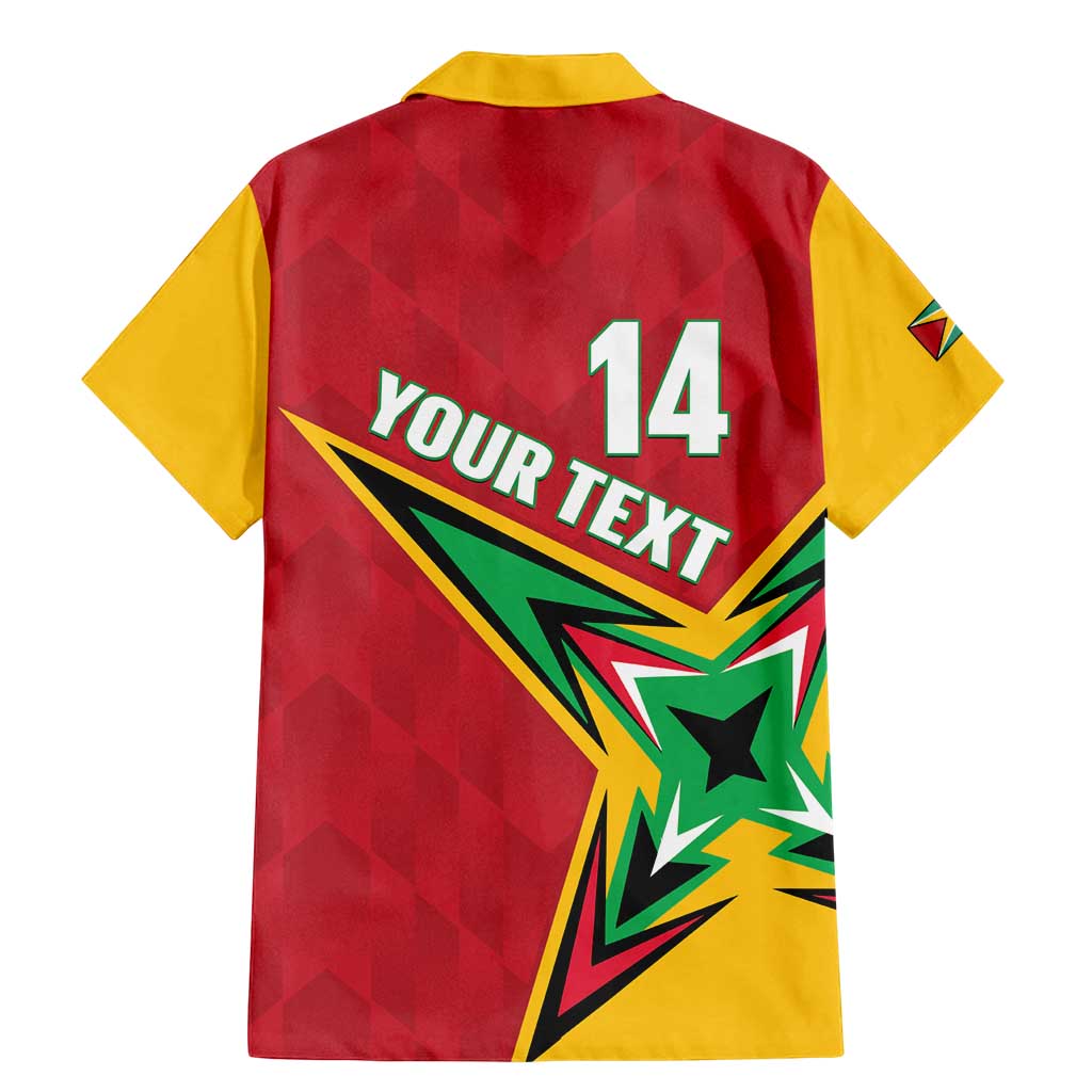 Custom Guyana Cricket Family Matching Mermaid Dress and Hawaiian Shirt Go Champions Amazon Warriors