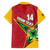 Custom Guyana Cricket Family Matching Off The Shoulder Long Sleeve Dress and Hawaiian Shirt Go Champions Amazon Warriors