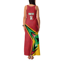 Custom Guyana Cricket Family Matching Tank Maxi Dress and Hawaiian Shirt Go Champions Amazon Warriors
