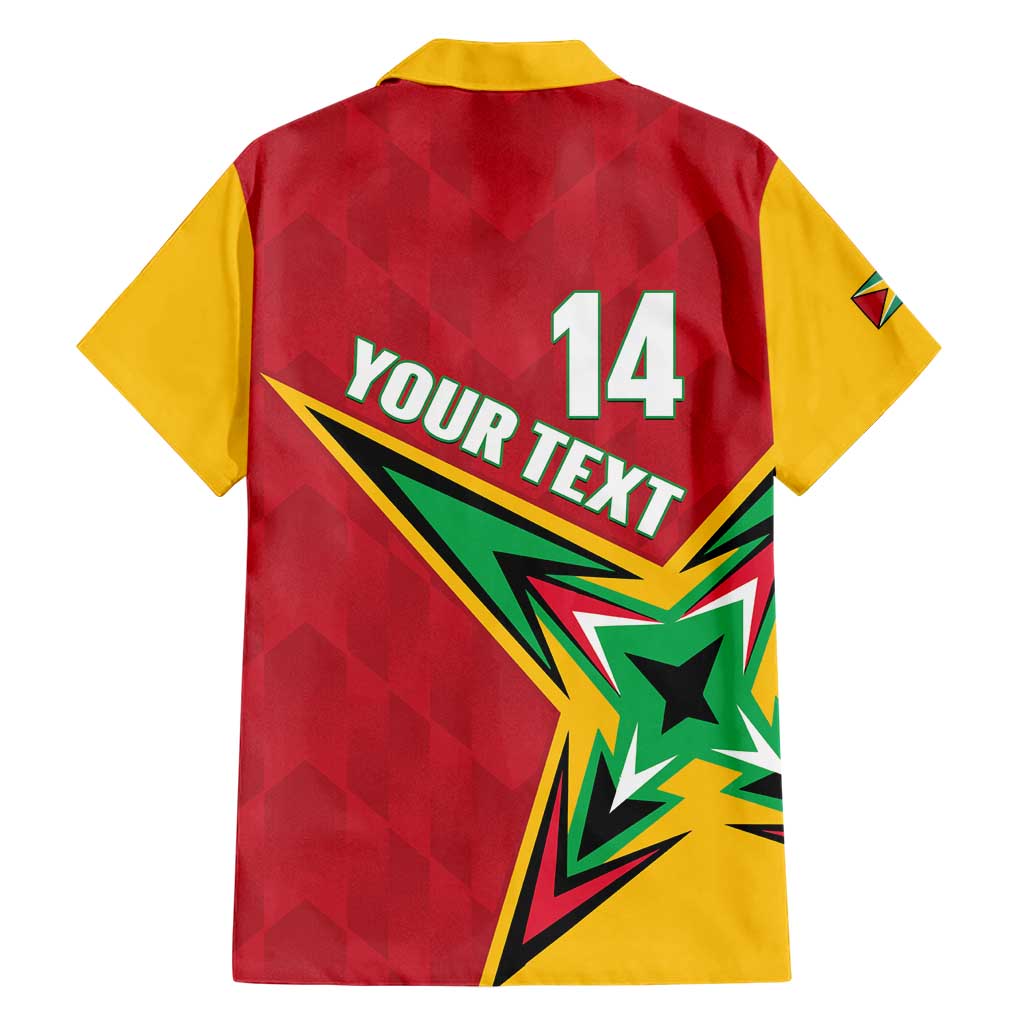 Custom Guyana Cricket Hawaiian Shirt Go Champions Amazon Warriors