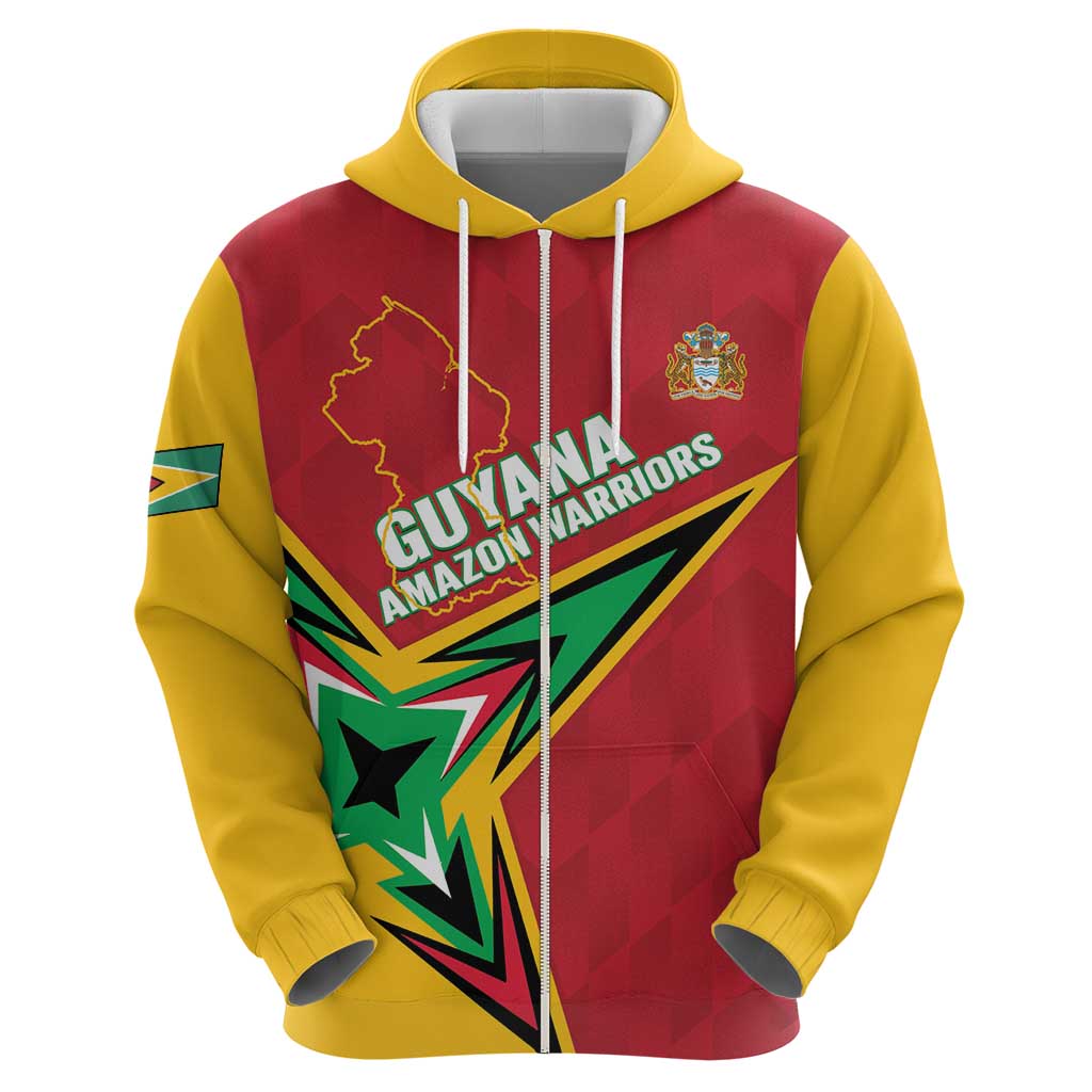 Custom Guyana Cricket Hoodie Go Champions Amazon Warriors