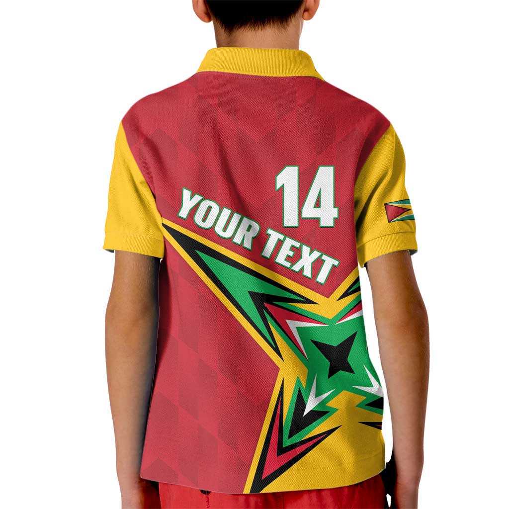 Custom Guyana Cricket Kid Polo Shirt Go Champions Amazon Warriors