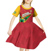 Custom Guyana Cricket Kid Short Sleeve Dress Go Champions Amazon Warriors