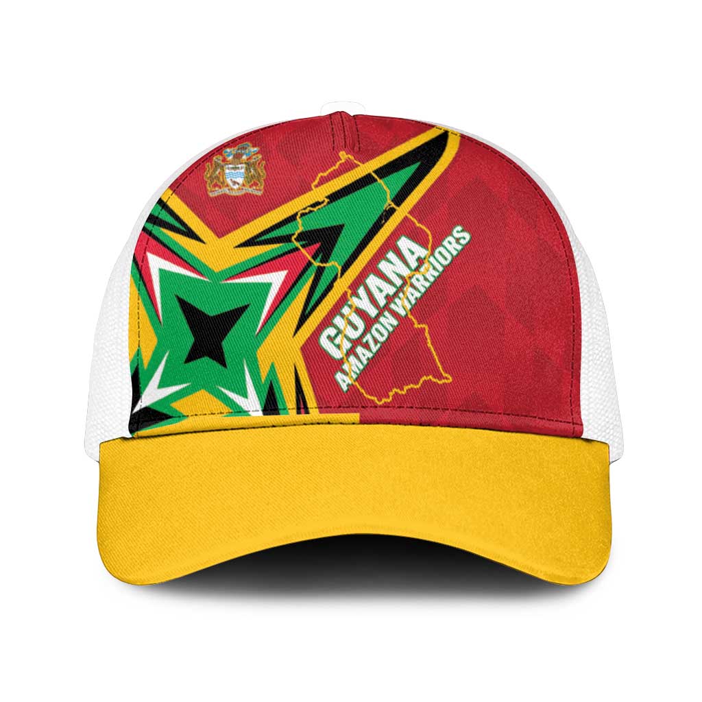 Guyana Cricket Mesh Trucker Cap Go Champions Amazon Warriors - Wonder Print Shop