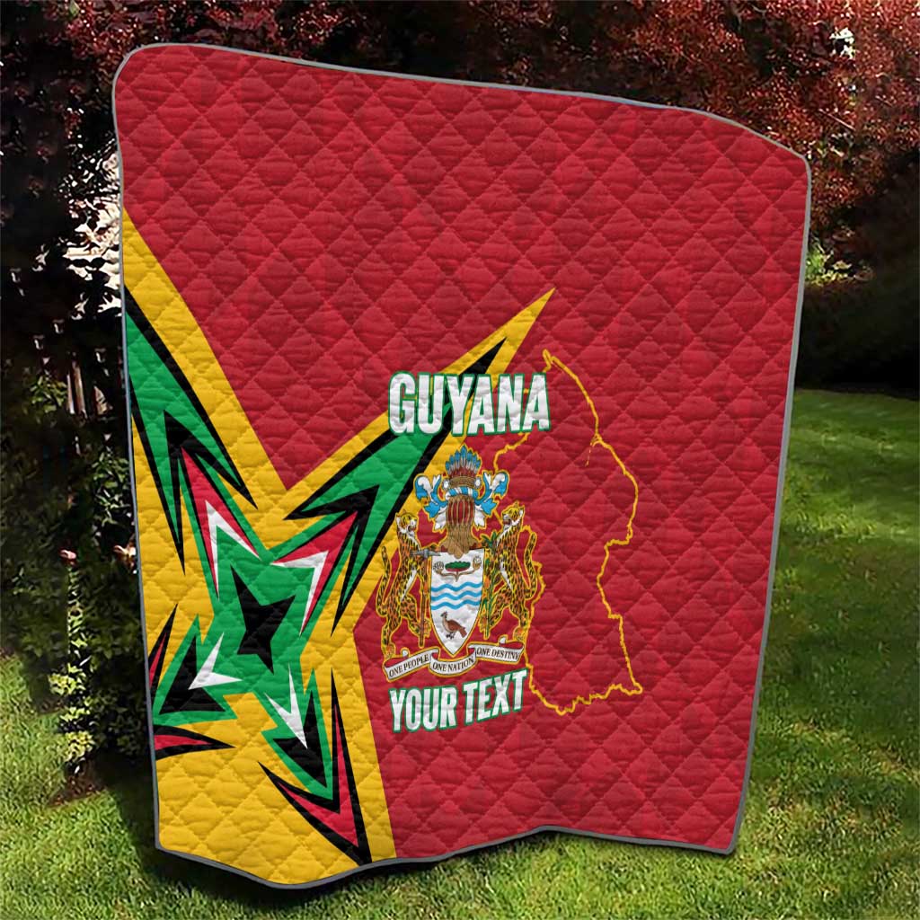 Custom Guyana Cricket Quilt Go Champions Amazon Warriors - Wonder Print Shop