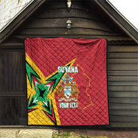 Custom Guyana Cricket Quilt Go Champions Amazon Warriors - Wonder Print Shop