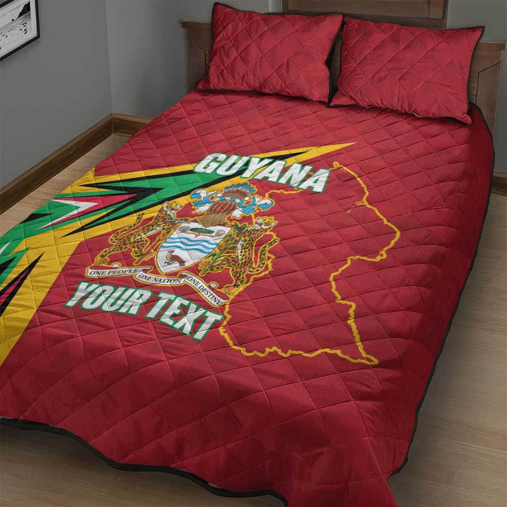 Custom Guyana Cricket Quilt Bed Set Go Champions Amazon Warriors - Wonder Print Shop
