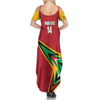 Custom Guyana Cricket Summer Maxi Dress Go Champions Amazon Warriors - Wonder Print Shop
