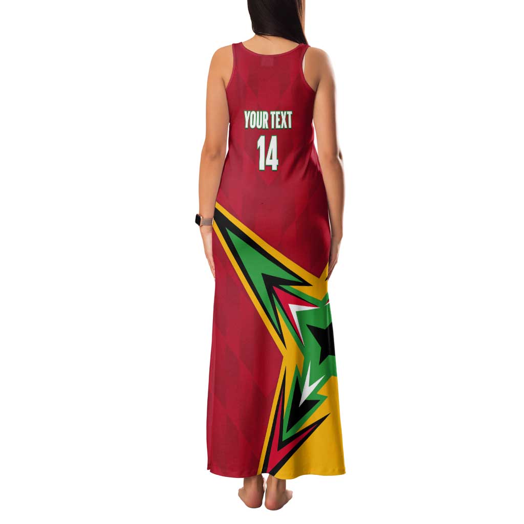 Custom Guyana Cricket Tank Maxi Dress Go Champions Amazon Warriors - Wonder Print Shop