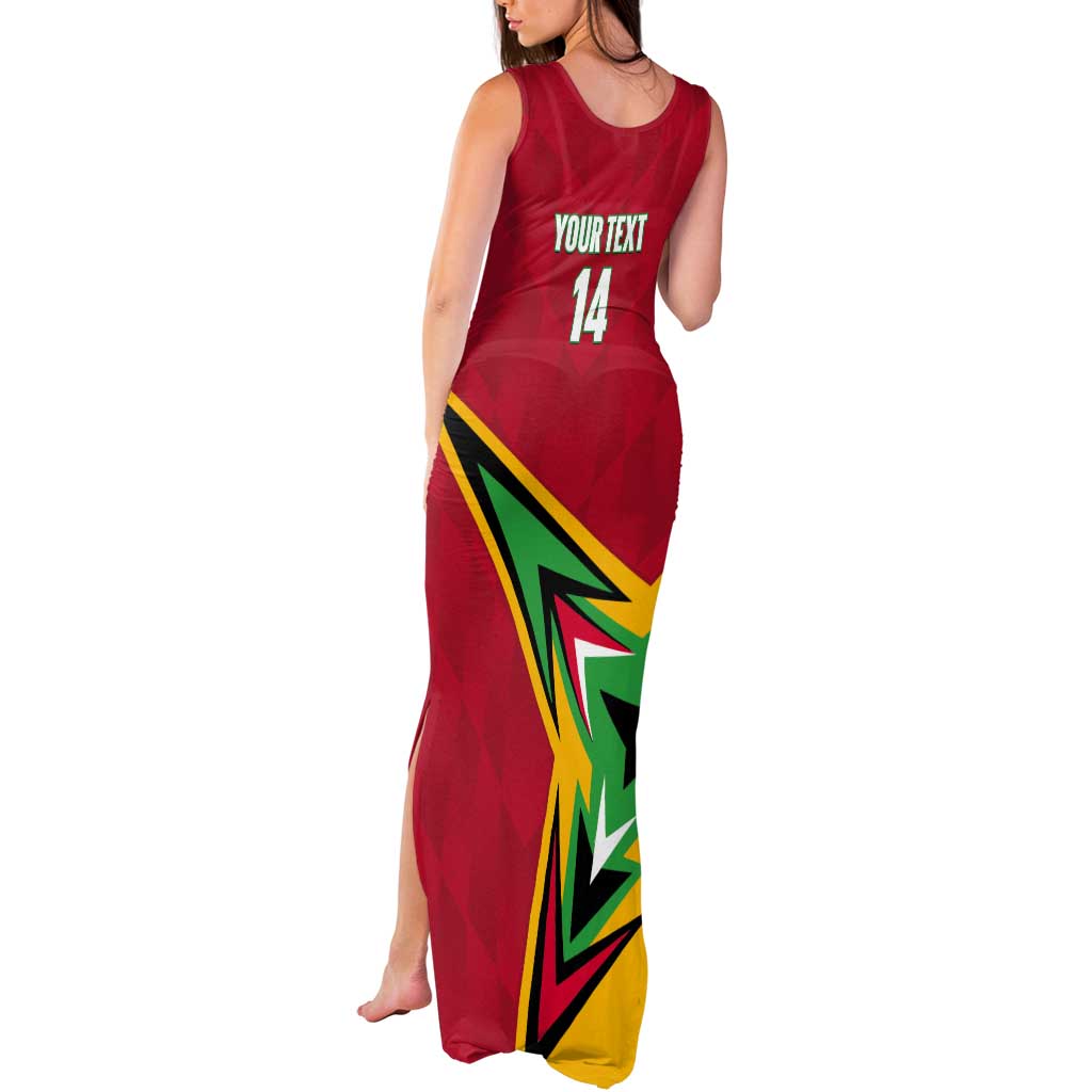 Custom Guyana Cricket Tank Maxi Dress Go Champions Amazon Warriors - Wonder Print Shop