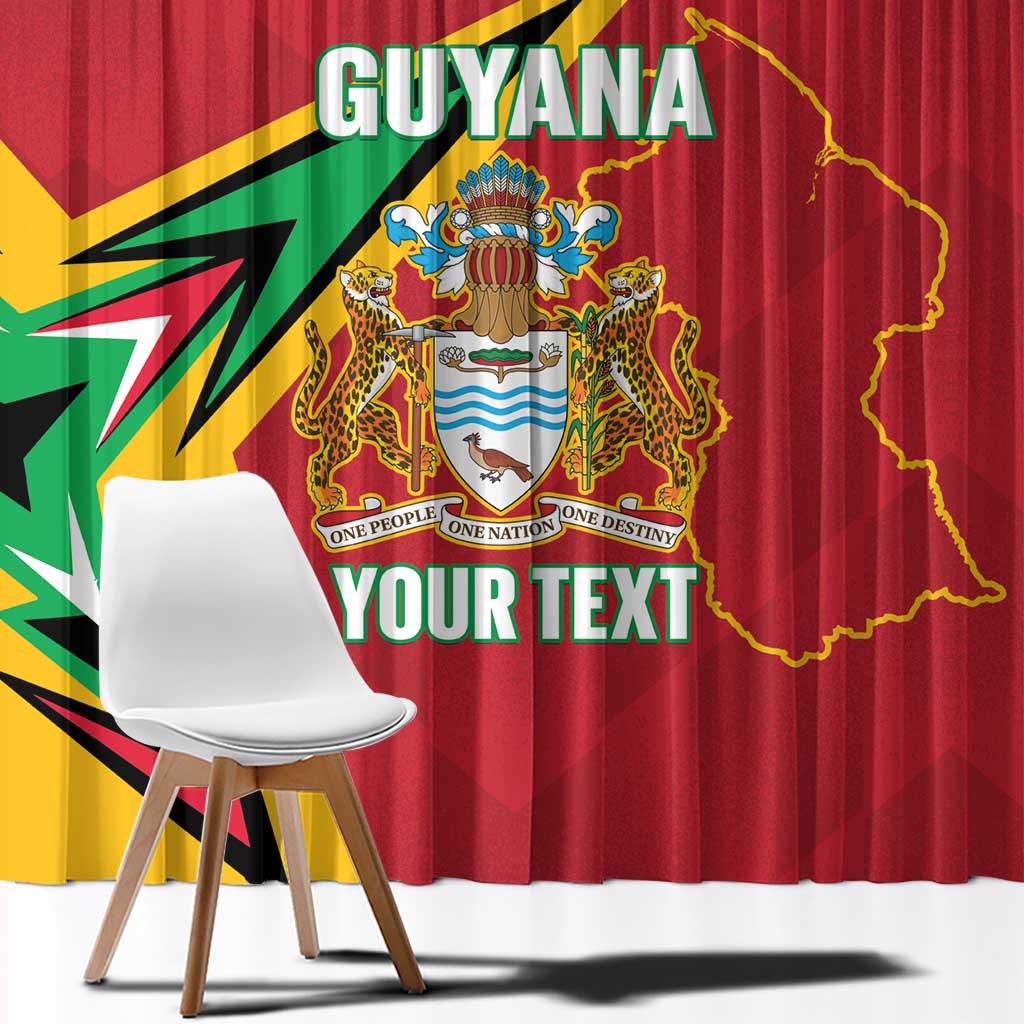 Custom Guyana Cricket Window Curtain Go Champions Amazon Warriors - Wonder Print Shop