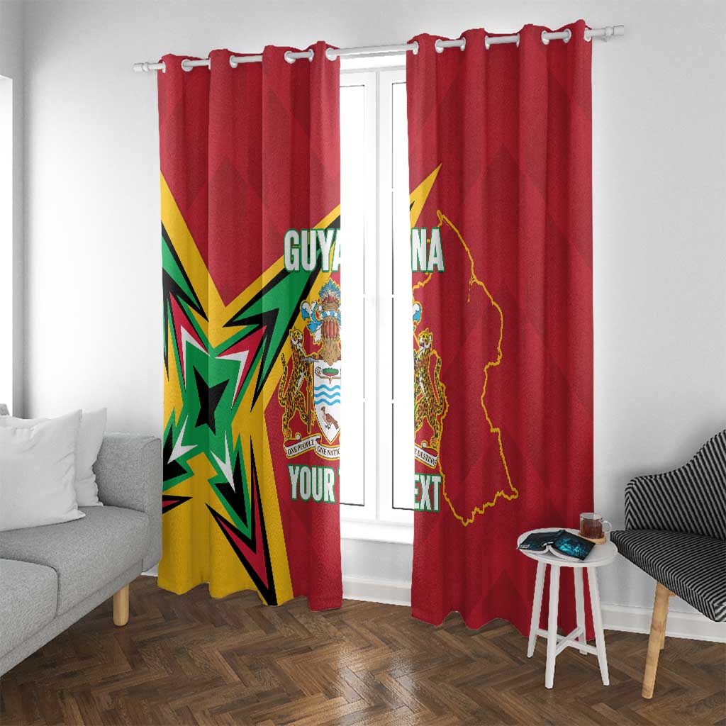 Custom Guyana Cricket Window Curtain Go Champions Amazon Warriors - Wonder Print Shop