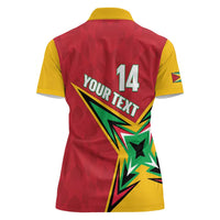Custom Guyana Cricket Women Polo Shirt Go Champions Amazon Warriors - Wonder Print Shop