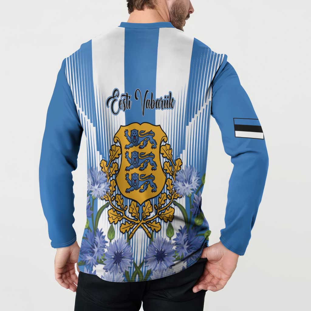 Estonia Independence Day Button Sweatshirt Head Eesti Vabariigi Aastapaeva!