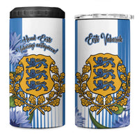 Estonia Independence Day 4 in 1 Can Cooler Tumbler Head Eesti Vabariigi Aastapaeva!