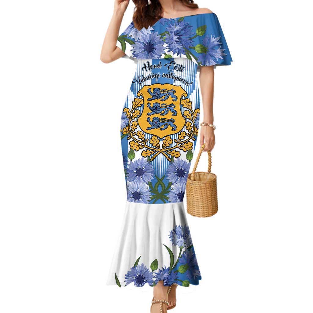 Estonia Independence Day Family Matching Mermaid Dress and Hawaiian Shirt Head Eesti Vabariigi Aastapaeva!