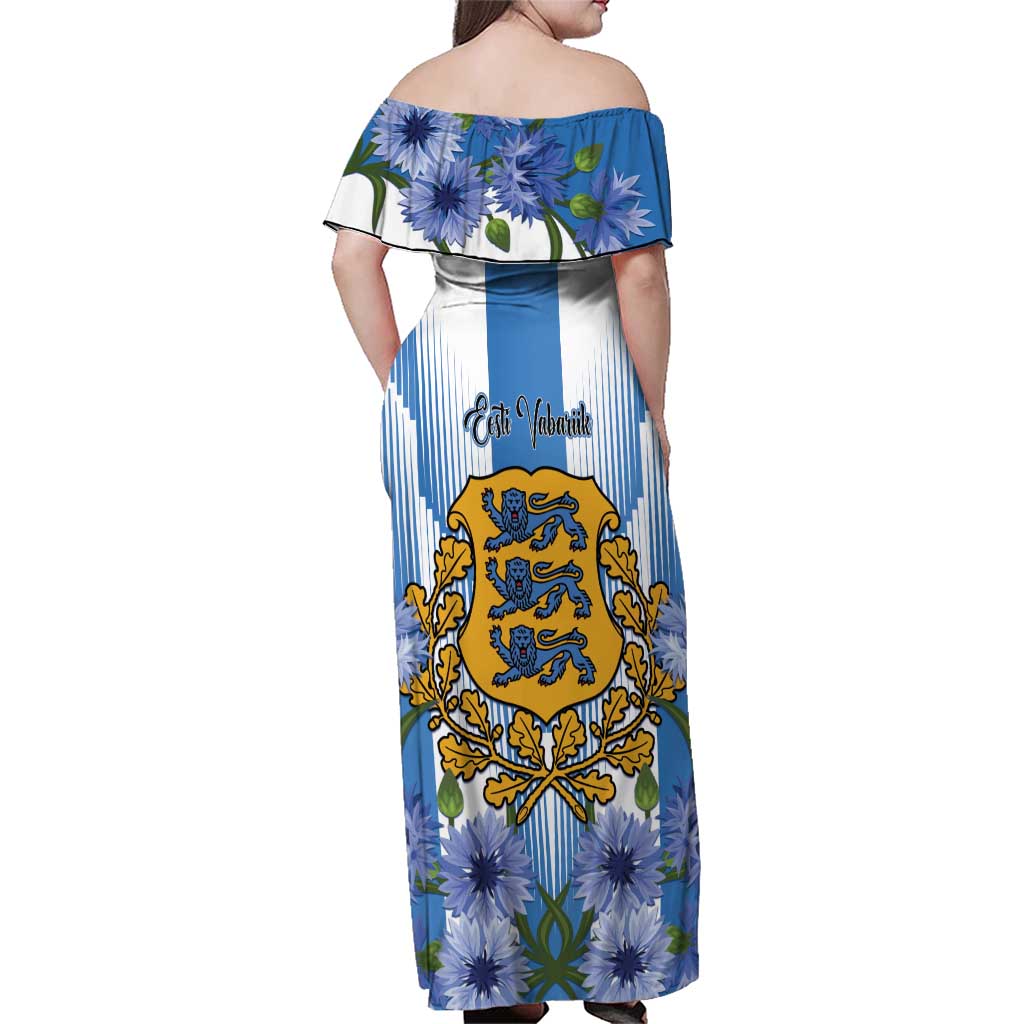 Estonia Independence Day Family Matching Off Shoulder Maxi Dress and Hawaiian Shirt Head Eesti Vabariigi Aastapaeva!