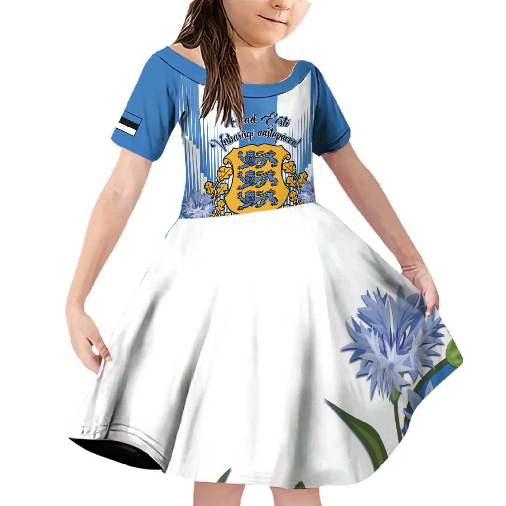 Estonia Independence Day Family Matching Off Shoulder Short Dress and Hawaiian Shirt Head Eesti Vabariigi Aastapaeva!