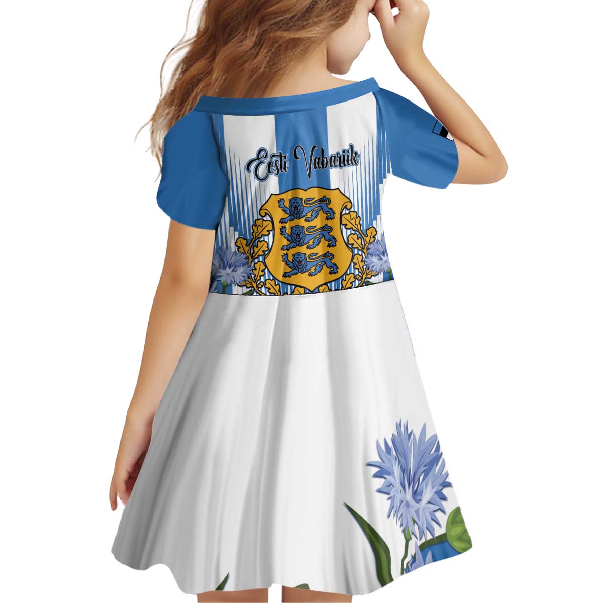 Estonia Independence Day Kid Short Sleeve Dress Head Eesti Vabariigi Aastapaeva!