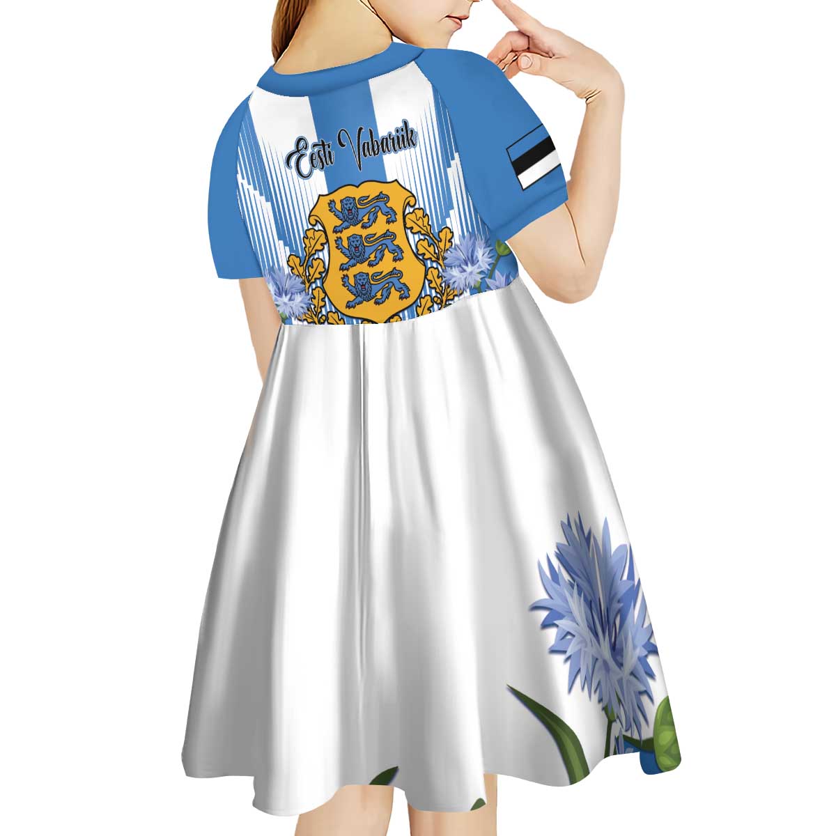 Estonia Independence Day Kid Short Sleeve Dress Head Eesti Vabariigi Aastapaeva!