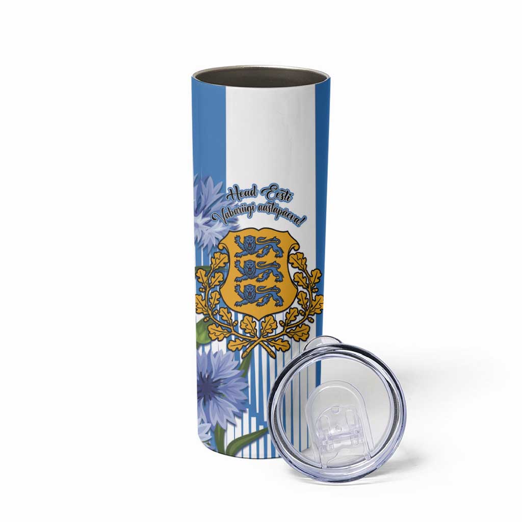 Estonia Independence Day Skinny Tumbler Head Eesti Vabariigi Aastapaeva! - Wonder Print Shop