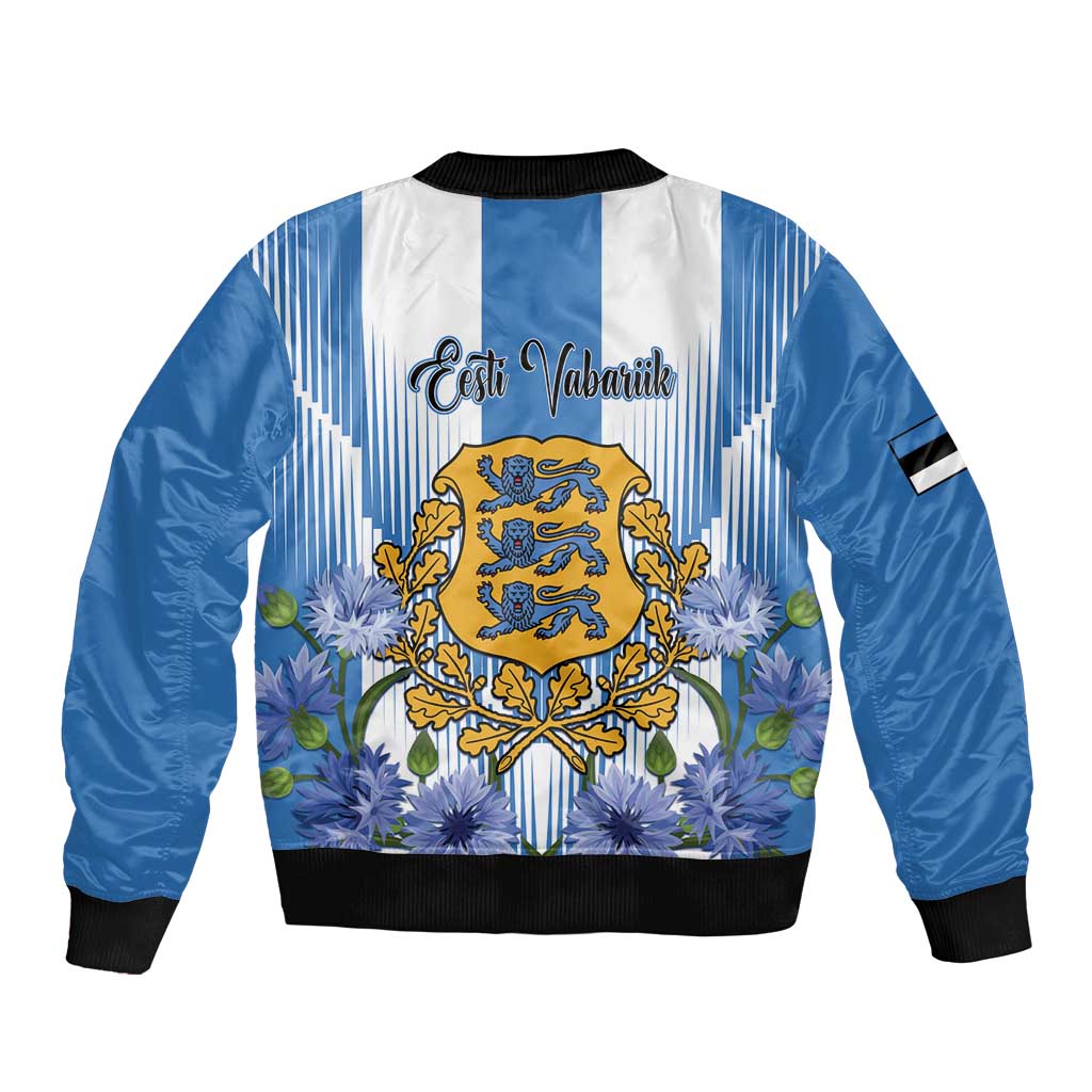 Estonia Independence Day Sleeve Zip Bomber Jacket Head Eesti Vabariigi Aastapaeva! - Wonder Print Shop