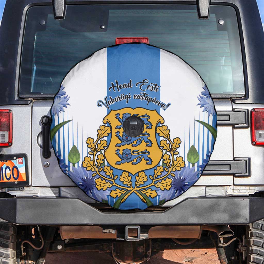 Estonia Independence Day Spare Tire Cover Head Eesti Vabariigi Aastapaeva! - Wonder Print Shop