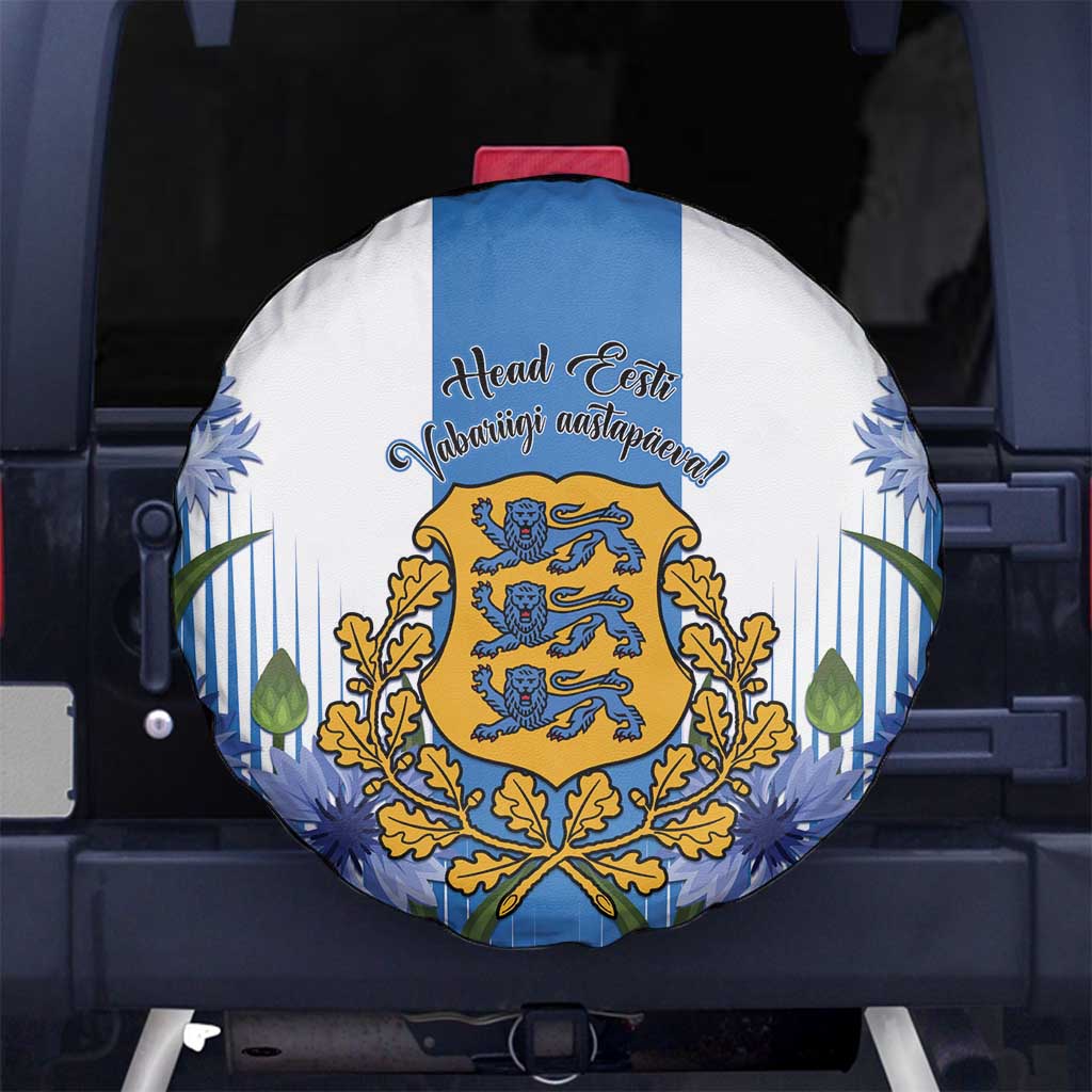 Estonia Independence Day Spare Tire Cover Head Eesti Vabariigi Aastapaeva! - Wonder Print Shop