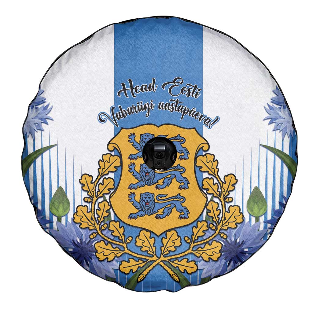 Estonia Independence Day Spare Tire Cover Head Eesti Vabariigi Aastapaeva! - Wonder Print Shop