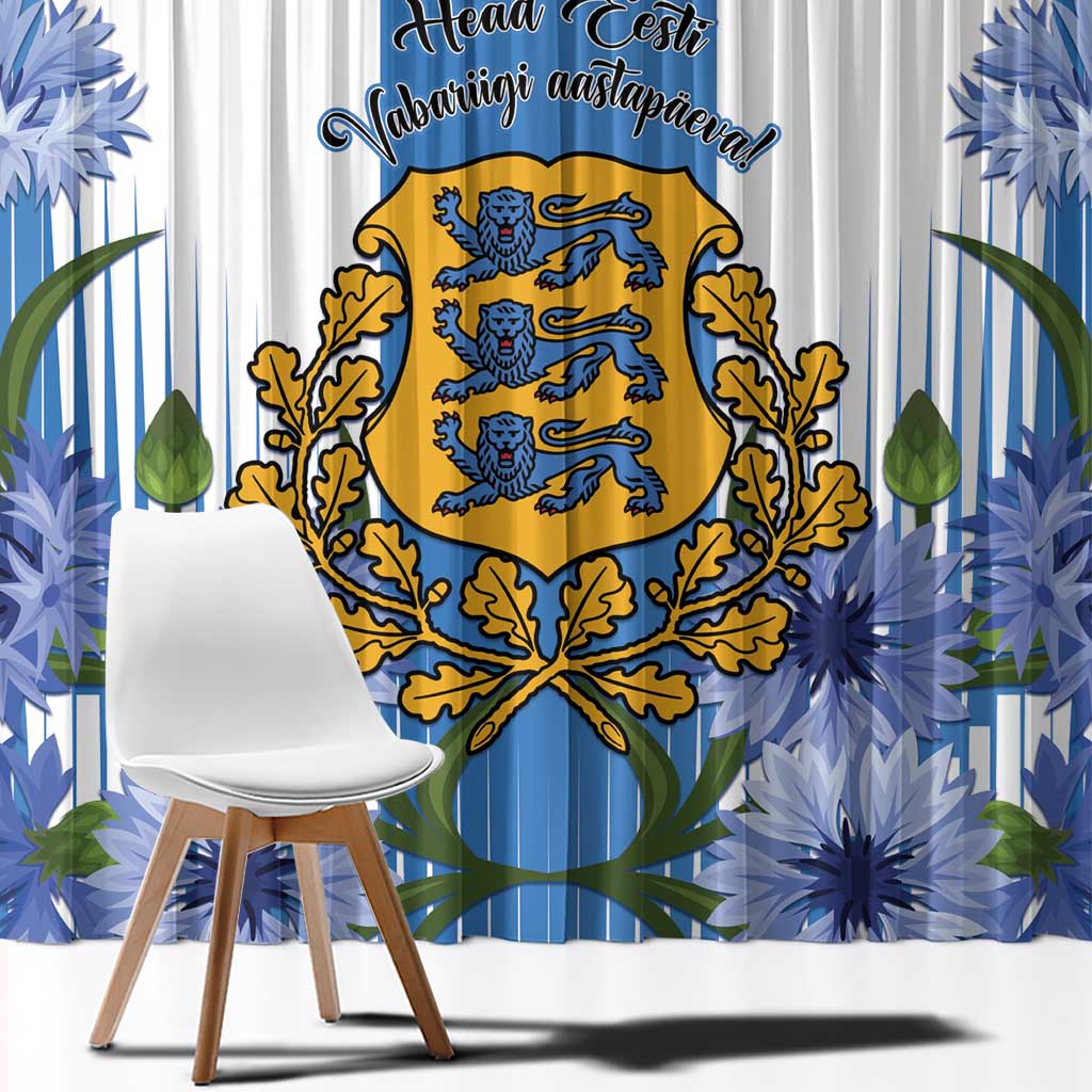 Estonia Independence Day Window Curtain Head Eesti Vabariigi Aastapaeva! - Wonder Print Shop