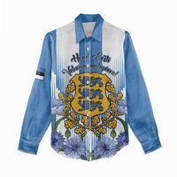 Estonia Independence Day Women Casual Shirt Head Eesti Vabariigi Aastapaeva! - Wonder Print Shop