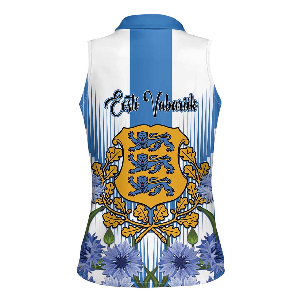 Estonia Independence Day Women Sleeveless Polo Shirt Head Eesti Vabariigi Aastapaeva! - Wonder Print Shop