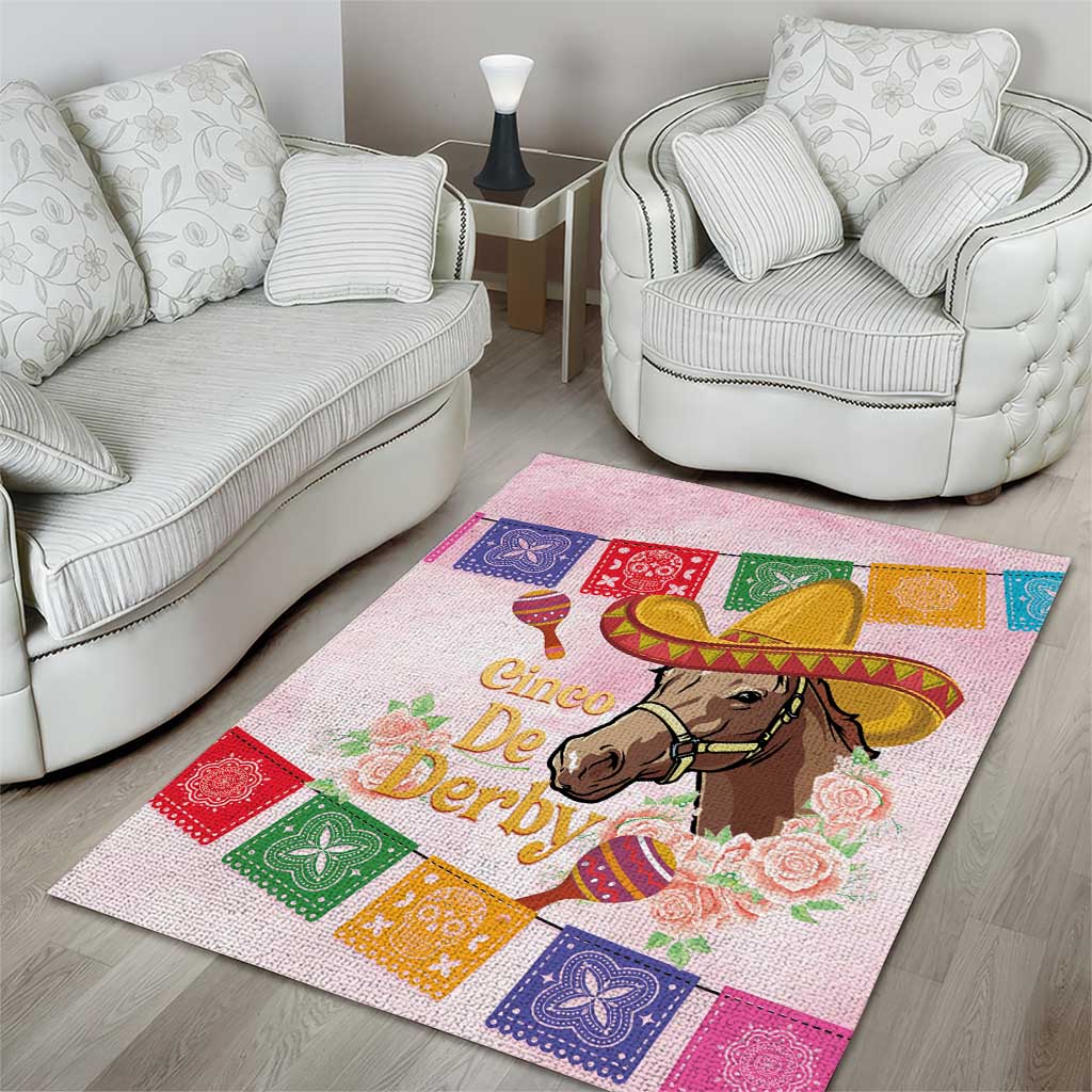 Cinco De Derby Area Rug 2025 Sombrero Horse Racing