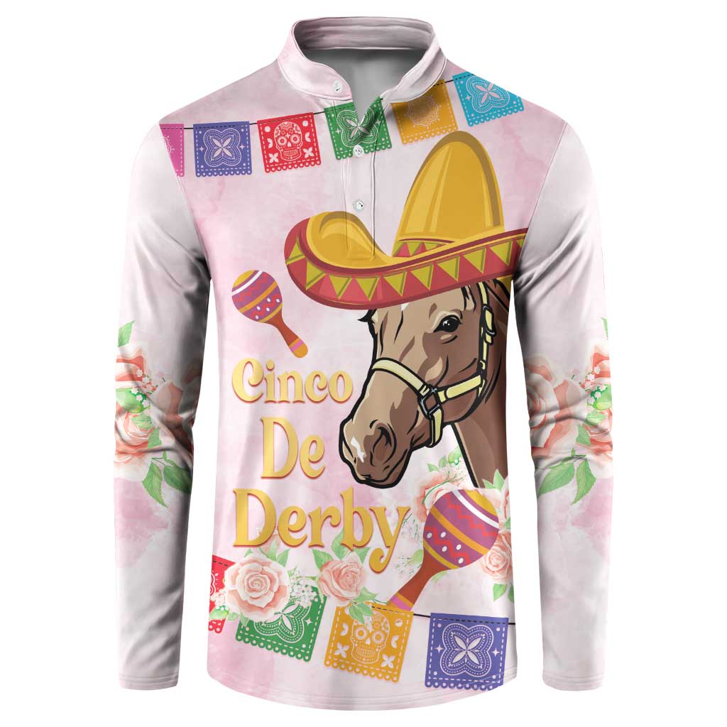 Cinco De Derby Button Sweatshirt 2025 Sombrero Horse Racing