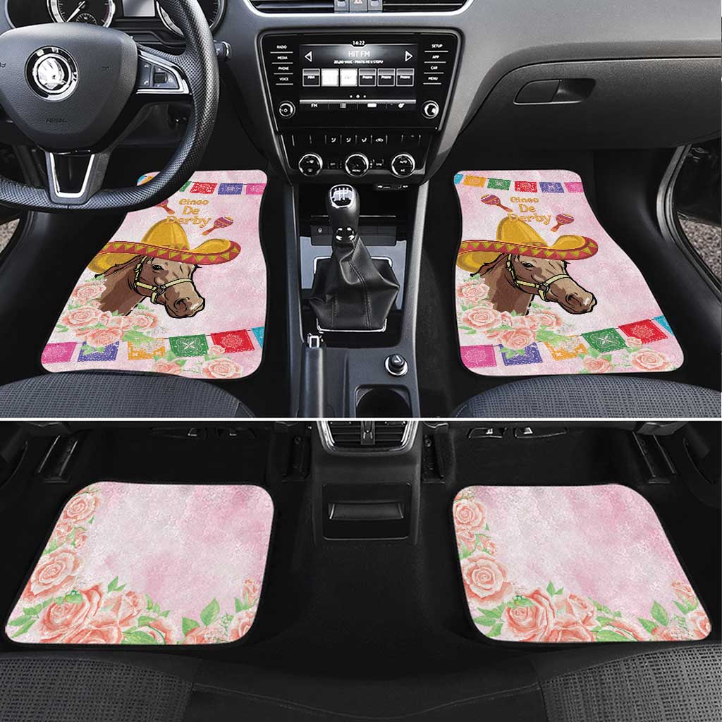 Cinco De Derby Car Mats 2025 Sombrero Horse Racing