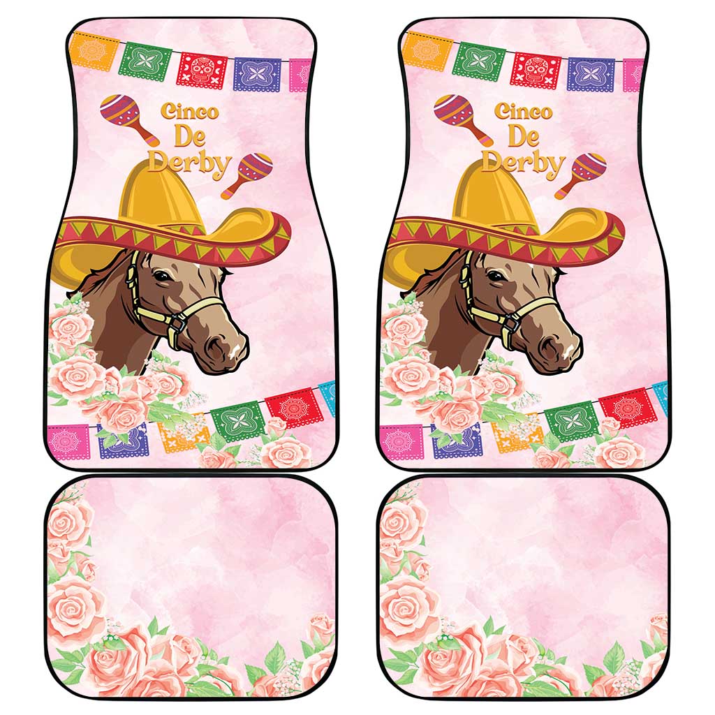 Cinco De Derby Car Mats 2025 Sombrero Horse Racing